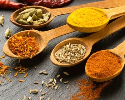 Spices in Spoons
